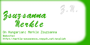 zsuzsanna merkle business card